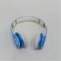 Tested Working Beats Solo HD Blue & White Over Ear Headphones W/ Case image number 2