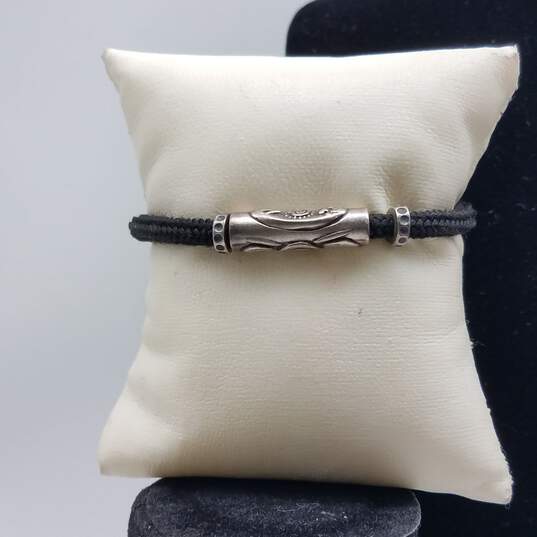 Sterling Ceramic Cloth Pendant 20 3/4" Necklace 7" Bracelet Bundle 51.4g 2pcs image number 2
