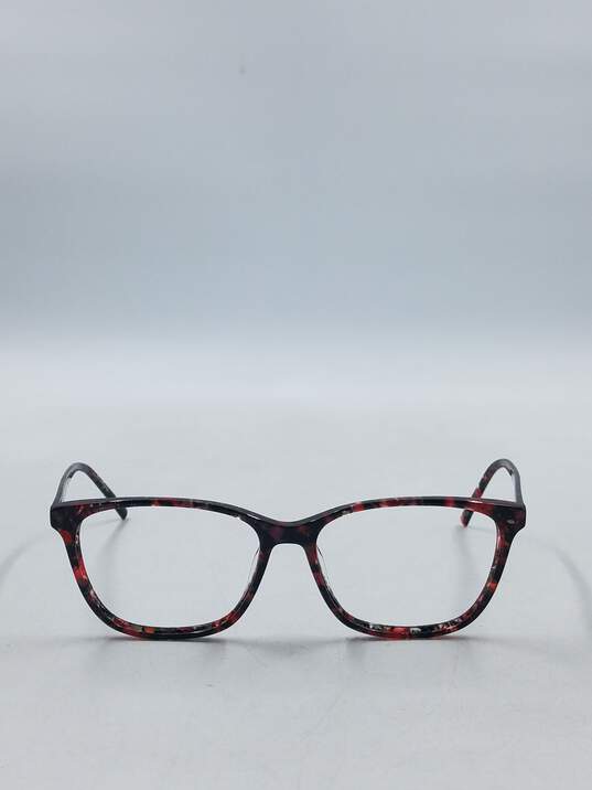 Calvin Klein Magenta Tortoise Browline Eyeglasses image number 2