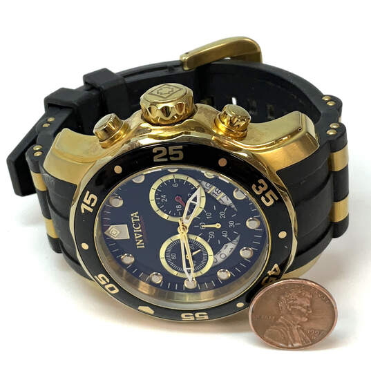 Designer Invicta 6981 Adjustable Strap Chronograph Dial Analog Wristwatch image number 2