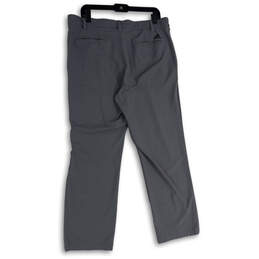 Mens Gray Flat Front Slash Pocket Straight Leg Chino Pants Size 36X30 alternative image