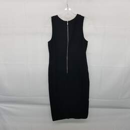 White House Black Market Black & Gray Sleeveless Shift Dress WM Size 6 NWT alternative image