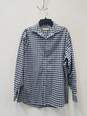 Michael Kors  Men's Blue/White Shirt Size 16.5 image number 1