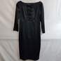 Nanette Lepore Black In The Sky Sheath Bow Dress Size 6 image number 1