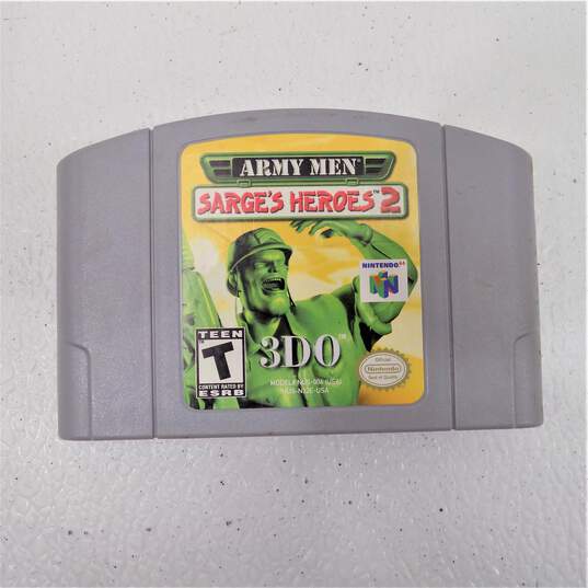 Nintendo 64 N64 W/ 4 Games Army Men Sarges's Heroes 2 image number 8