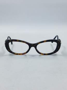 Prada Oval Tortoise Embellished Eyeglasses alternative image