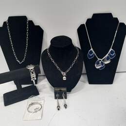6pc Modern Silver Jewelry Set