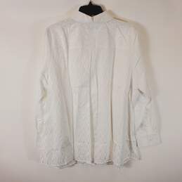 Foxcroft NYC Women White Button Up Blouse 16 NWT alternative image