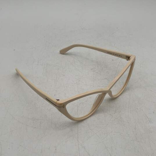 Tom Ford Womens Beige Full Rim Cat Eye Eyeglasses Frame With White Case image number 2