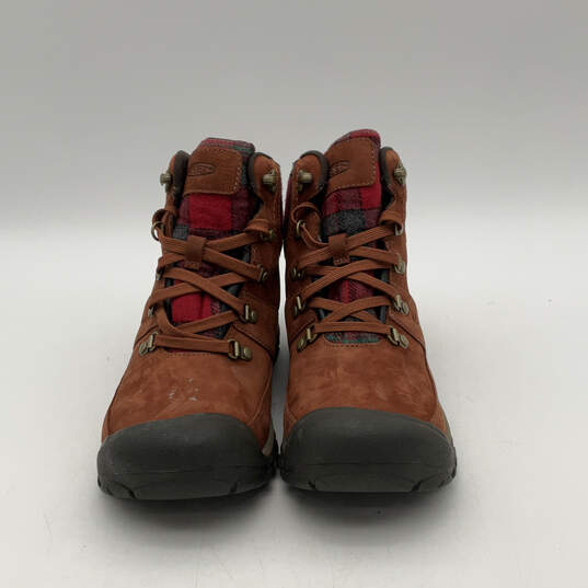 Mens Kaci III 1026718 Brown Red Waterproof Lace Up Hiking Boots Size 8 image number 1