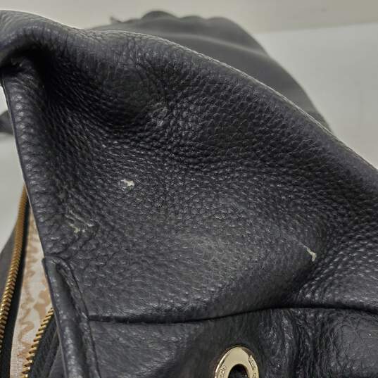 Kate Spade New York Black Leather Top Handle Satchel Bag image number 5