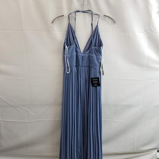 Lulus Women's Blue Polyester Ruffled Maxi Dress Size XS image number 2