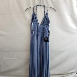 Lulus Women's Blue Polyester Ruffled Maxi Dress Size XS alternative image