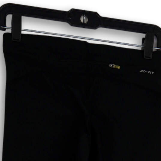 NWT Womens Black Dri-Fit Elastic Waist Activewear Capri Leggings Size S image number 4