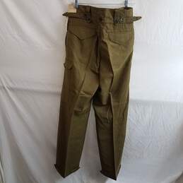 Eaglehawk Clothing Co. Aust. Wool Cargo Pants Green Khaki Size 34 alternative image