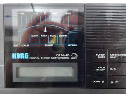 Korg DTM-12 Digital Tuner/Metronome w Pwr Supply alternative image
