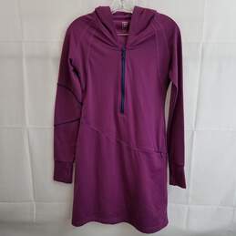 Title Nine women's purple hooded activewear dress XS
