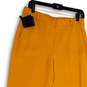 NWT Womens Yellow Flat Front Slash Pockets Skinny Leg Ankle Pants Size 8 image number 3