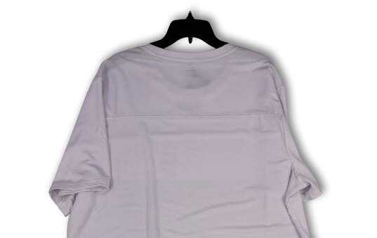 NWT Mens White Crew Neck Media Pocket Stretch Pullover T-Shirt Size 2XL image number 4