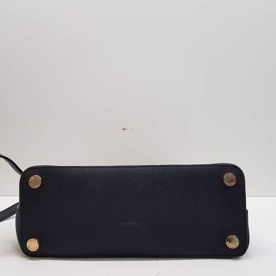 Michael Kors Saffiano Leather Satchel Bag Black image number 4
