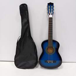 Children's Blue/Black 31" Acoustic Guitar w/ Carry Bag
