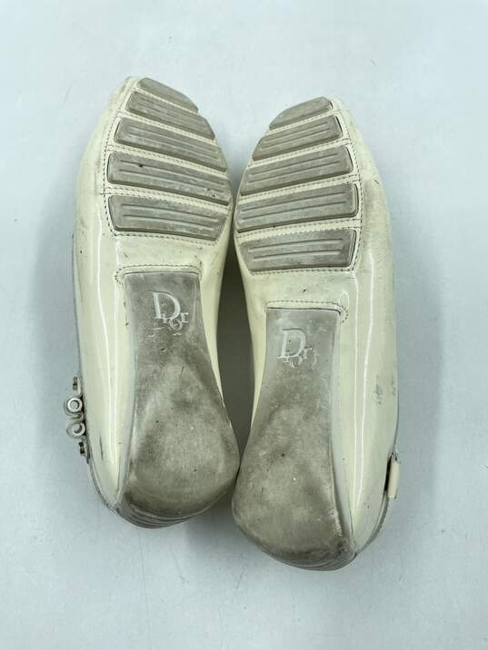 Authentic DIOR Ivory Patent Loafers W 5 image number 5