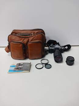 Canon AE-1 Program 35mm SLR Film Camera with Macro Focusing Zoom 70-210mm Bundle