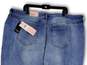 NWT Womens Blue Denim Stretch Medium Wash Straight and Pencil Skirt Size 24 image number 4