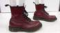 Women's Brick Red Leather Boots Size 7 image number 1