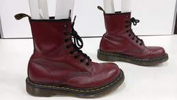 Women's Brick Red Leather Boots Size 7