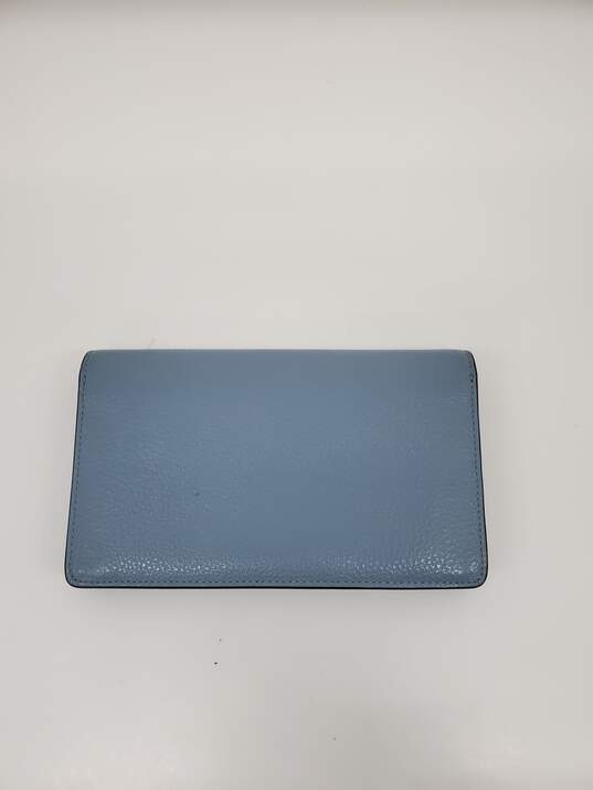 Women Blue Leather Coach wallets/Clutch purse image number 2