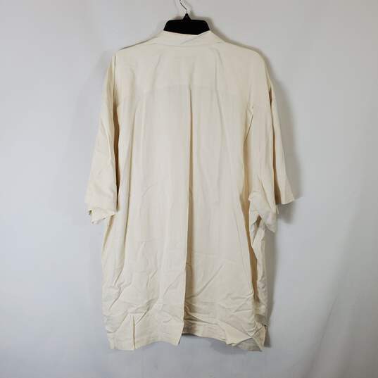 Tommy Bahama Men Ivory S/S Button Up Shirt sz XXL image number 2
