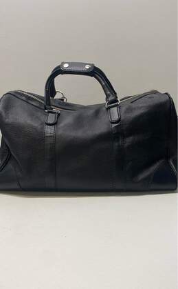 Roots Pebble Leather Weekender Duffle Bag Black alternative image
