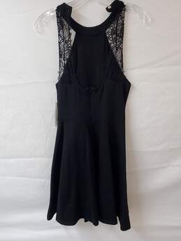 Lulus Black Halter Lace Back Dress Size S alternative image
