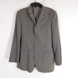 Emporio Armani Men Gray Suit Jacket Sz L