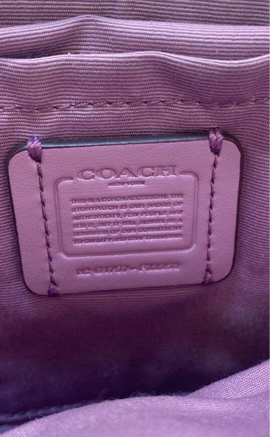 COACH F22252 Lavender Leather Crossbody Bag image number 5