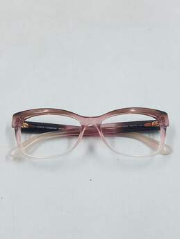 D&G Gradient Mauve Browline Eyeglasses