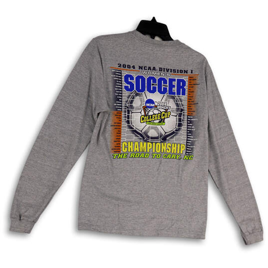 Mens Gray NCAA 2004 Womens College Soccer Pullover Athletic T-Shirt Size S image number 2