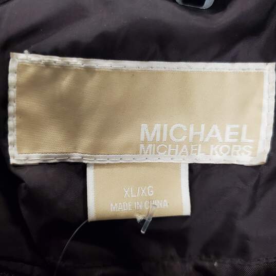 Buy the Michael Kors Women Brown Parka Puffer Jacket XL | GoodwillFinds
