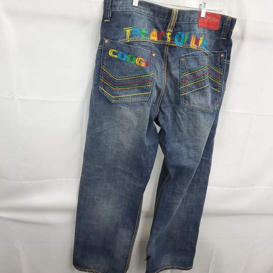 Coogi Australia 'The Art of Life' Denim Jeans Men's Size 40x34 image number 2