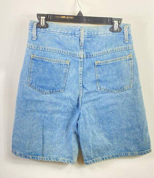 Mickey By Jerry Leigh Women Blue High Waisted Denim Shorts M image number 2