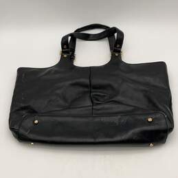 Tory Burch Womens Black Leather Bottom Stud Double Handle Shoulder Handbag Purse alternative image
