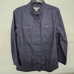 Coldwater Creek Blue Button Up