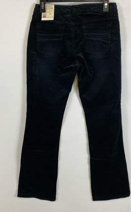 NWT Guess Womens Black Velour Stretch Mid Rise Dark Wash Bootcut Jeans Size 28 alternative image