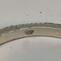 Designer Brighton Silver-Tone Crossover Cable Hinged Bangle Bracelet image number 4
