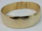 Vintage Whiting & Davis Gold Tone Hinged Bracelet 39.1g image number 5