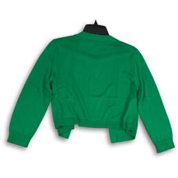 NWT Talbots Womens Green Long Sleeve Open Front Cardigan Sweater Size Medium alternative image