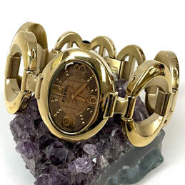 Designer Fossil ES-2030 Gold-Tone Stainless Steel Analog Wristwatch