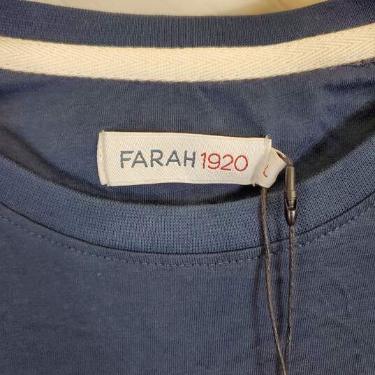 Farah 1920 Men Navy T Shirt SZ L NWT image number 4
