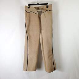 Beige Leather Chaps By Gerald Roberts
